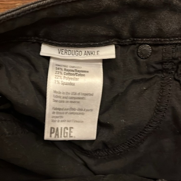 PAIGE Verdugo Ankle Distressed Jeans Size 29 - Picture 5 of 5